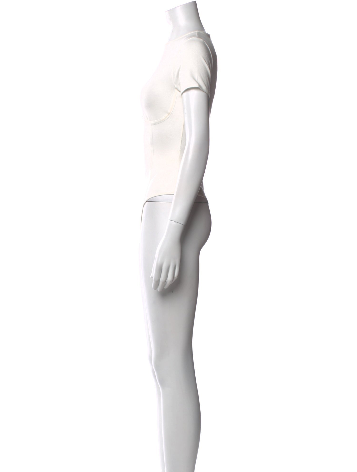 Fleur Du Mal Crew Neck Short Sleeve Bodysuit