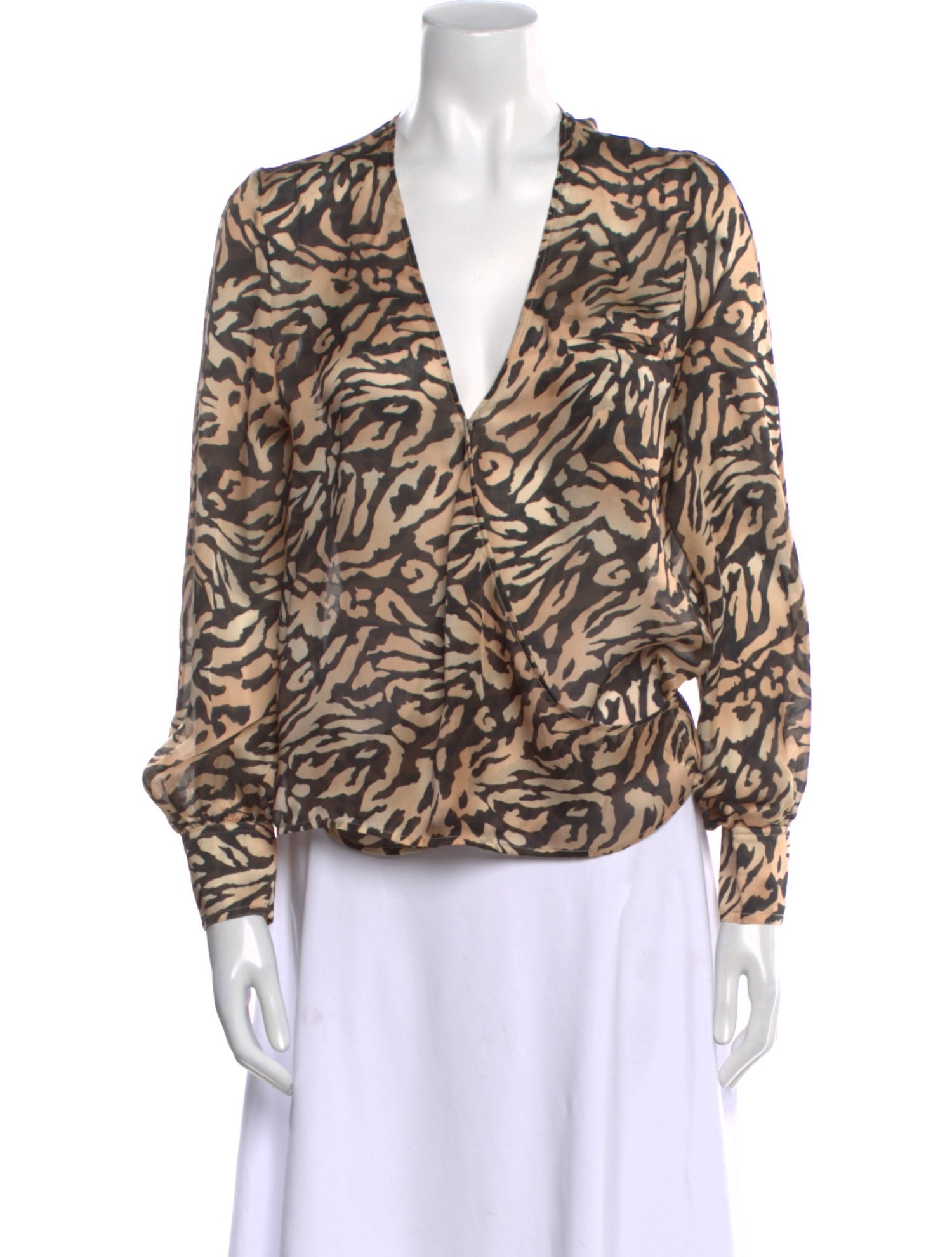 Fleur Du Mal Silk Printed Blouse