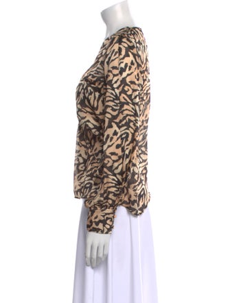 Fleur Du Mal Silk Printed Blouse