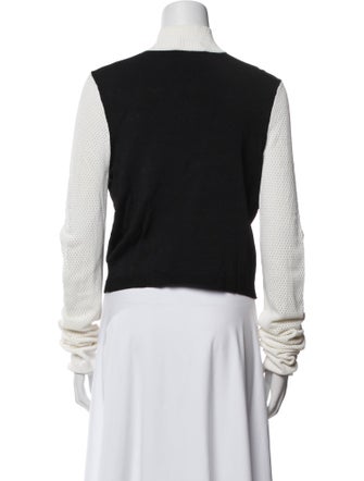 Fleur Du Mal Mock Neck Long Sleeve Crop Top