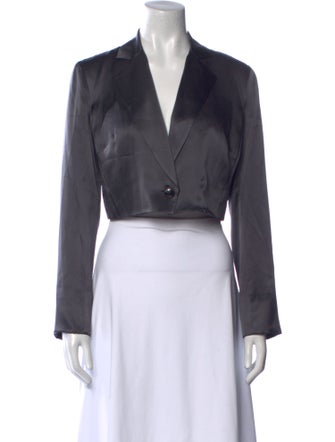 Fleur Du Mal Silk V-Neck Crop Top