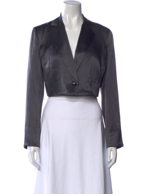 Fleur Du Mal Silk V-Neck Crop Top