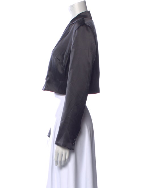 Fleur Du Mal Silk V-Neck Crop Top