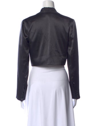 Fleur Du Mal Silk V-Neck Crop Top