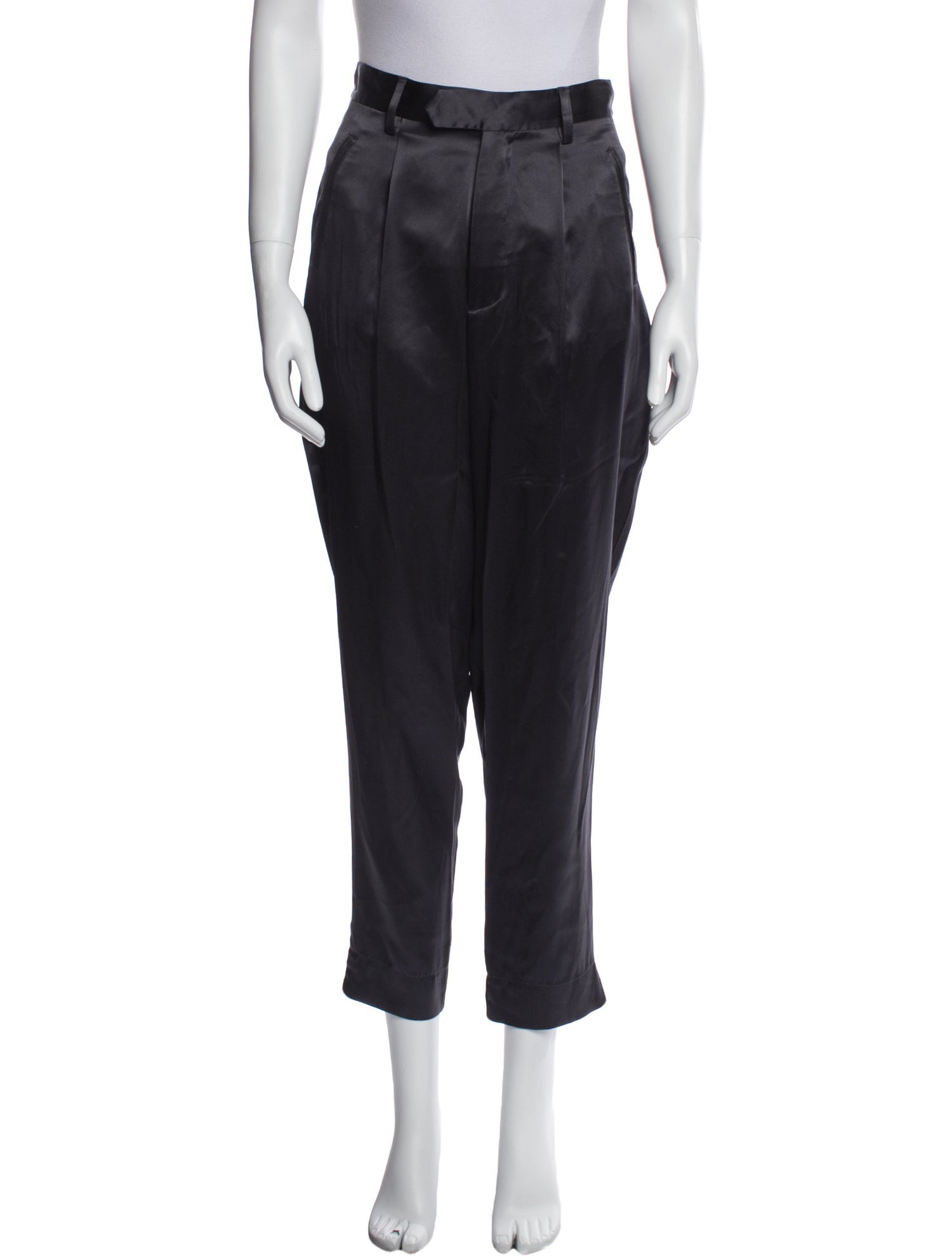 Fleur Du Mal Silk Skinny Leg Pants