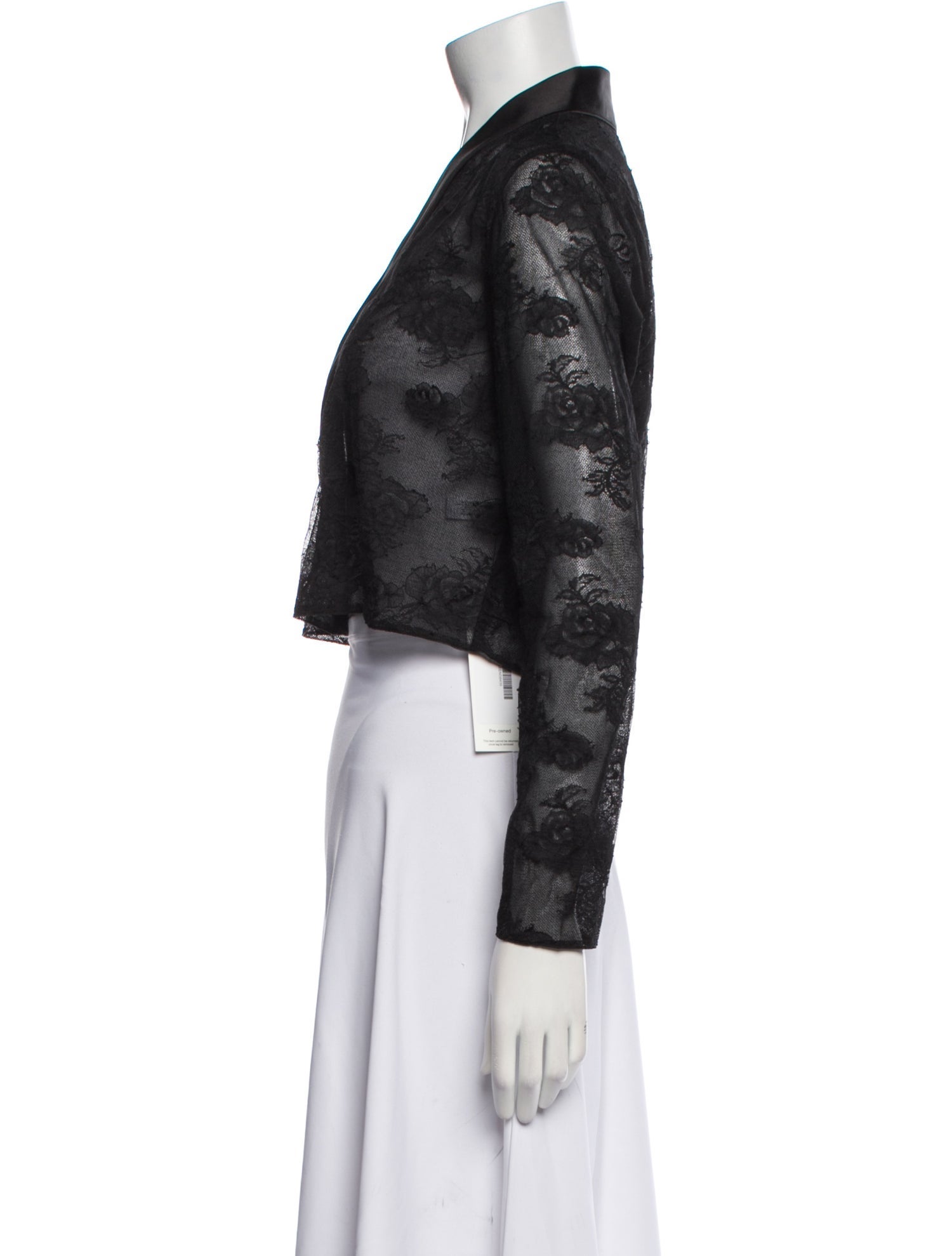 Fleur Du Mal Lace Pattern Evening Jacket