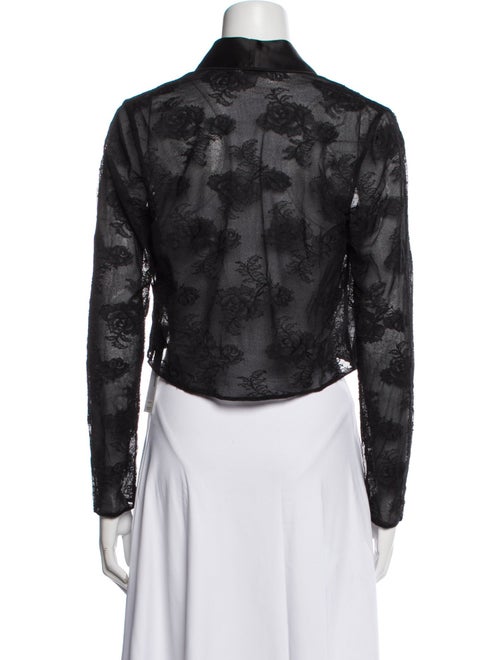 Fleur Du Mal Lace Pattern Evening Jacket