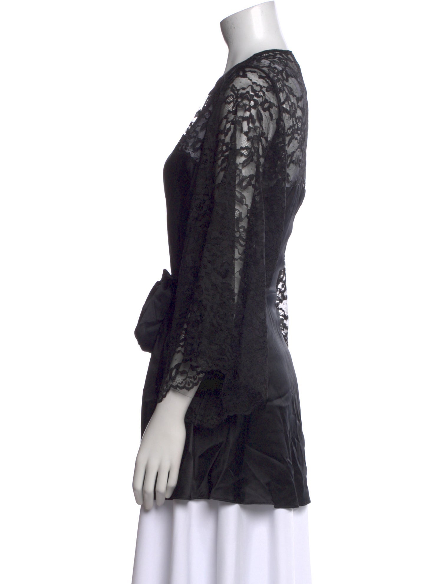 Fleur Du Mal Silk V-Neck Tunic w/ Tags