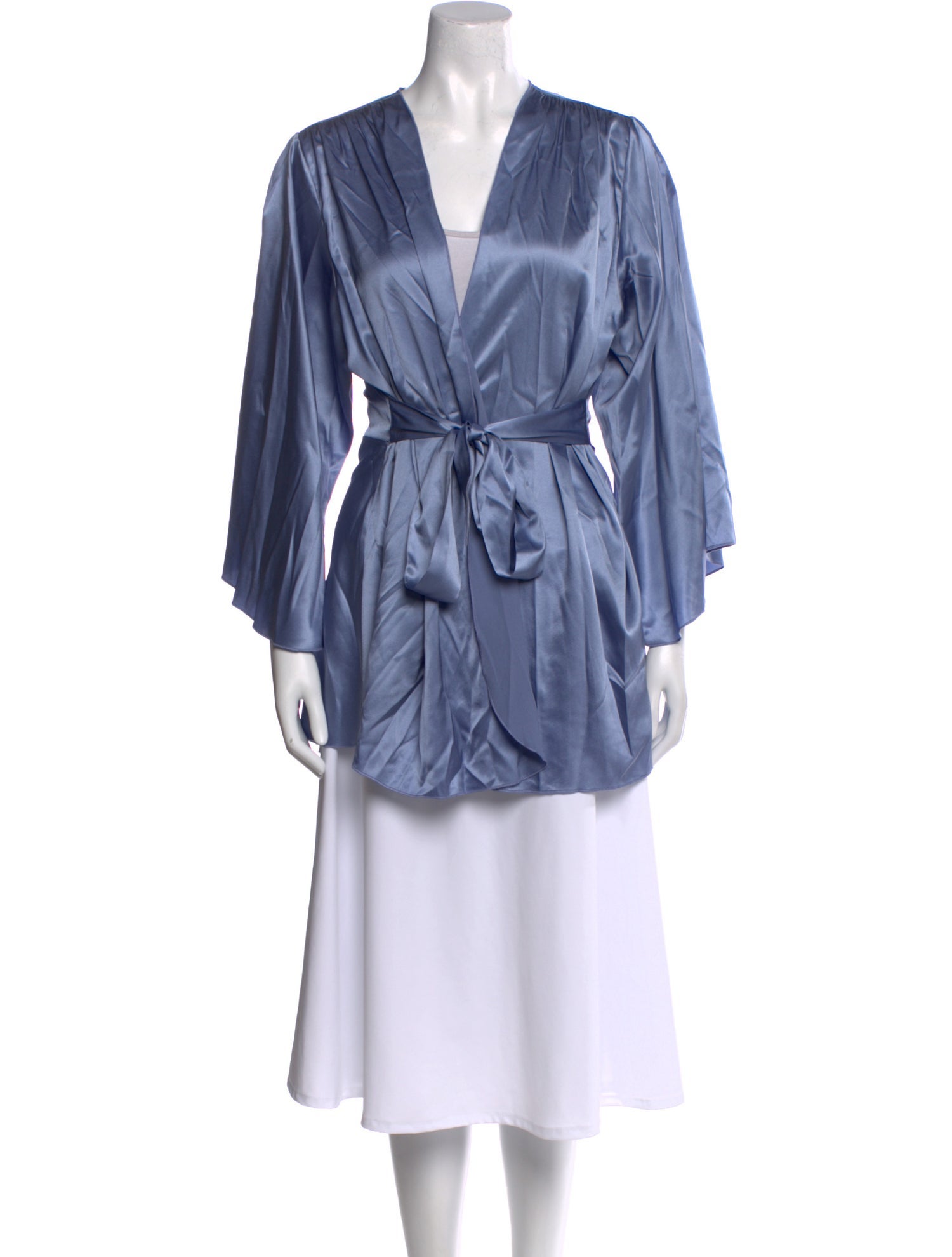 Fleur Du Mal Silk V-Neck Tunic w/ Tags