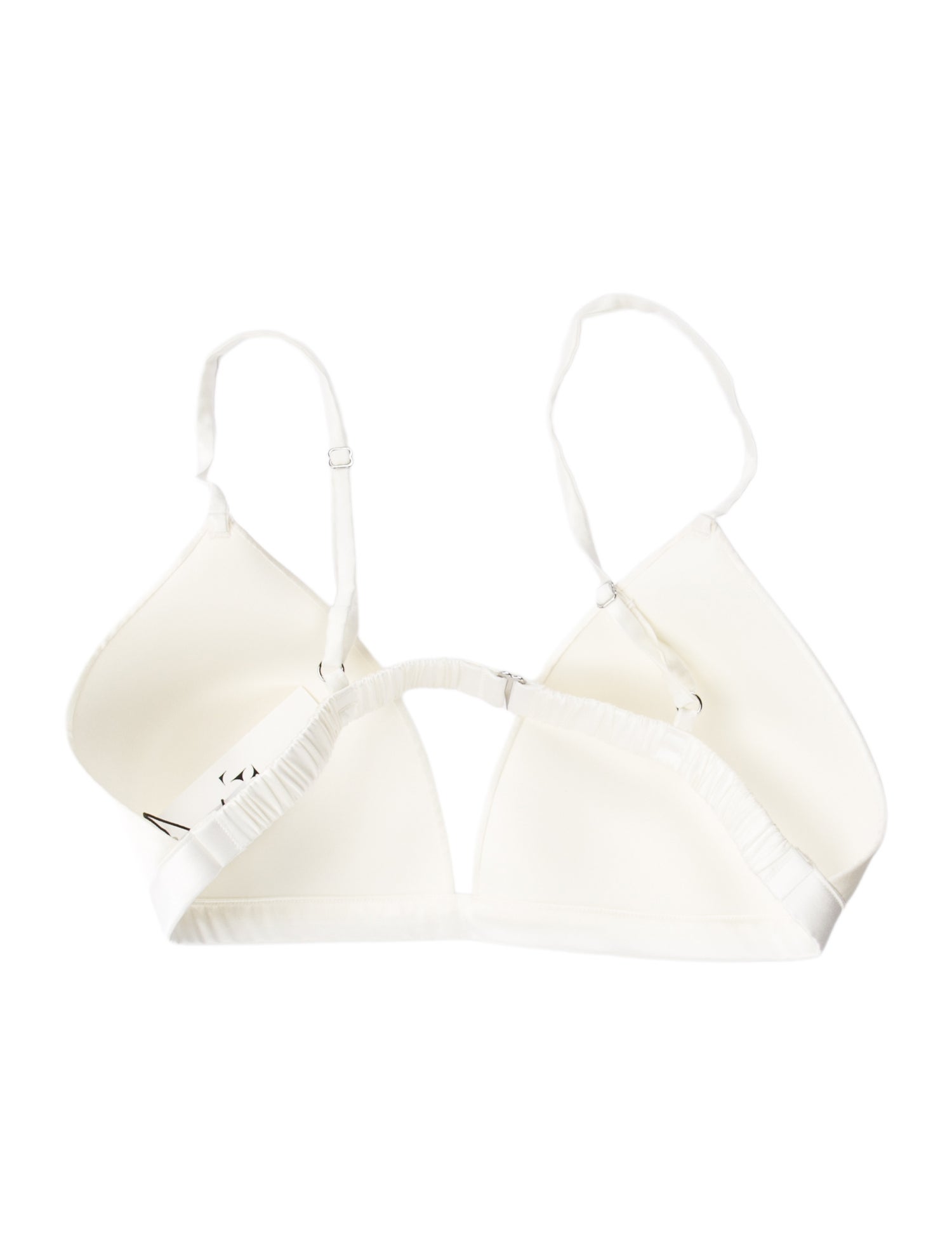 Fleur Du Mal Silk Strapless Crop Top