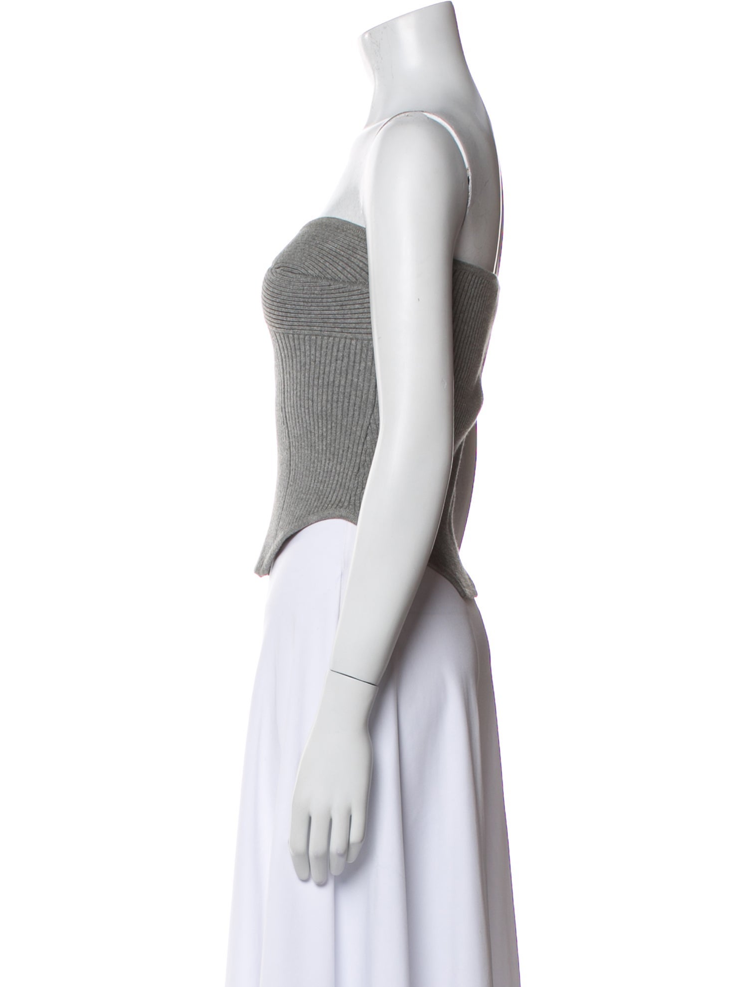 Fleur Du Mal Strapless Crop Top