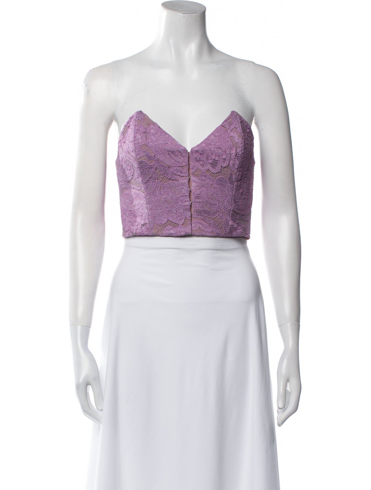 Fleur Du Mal Strapless Crop Top