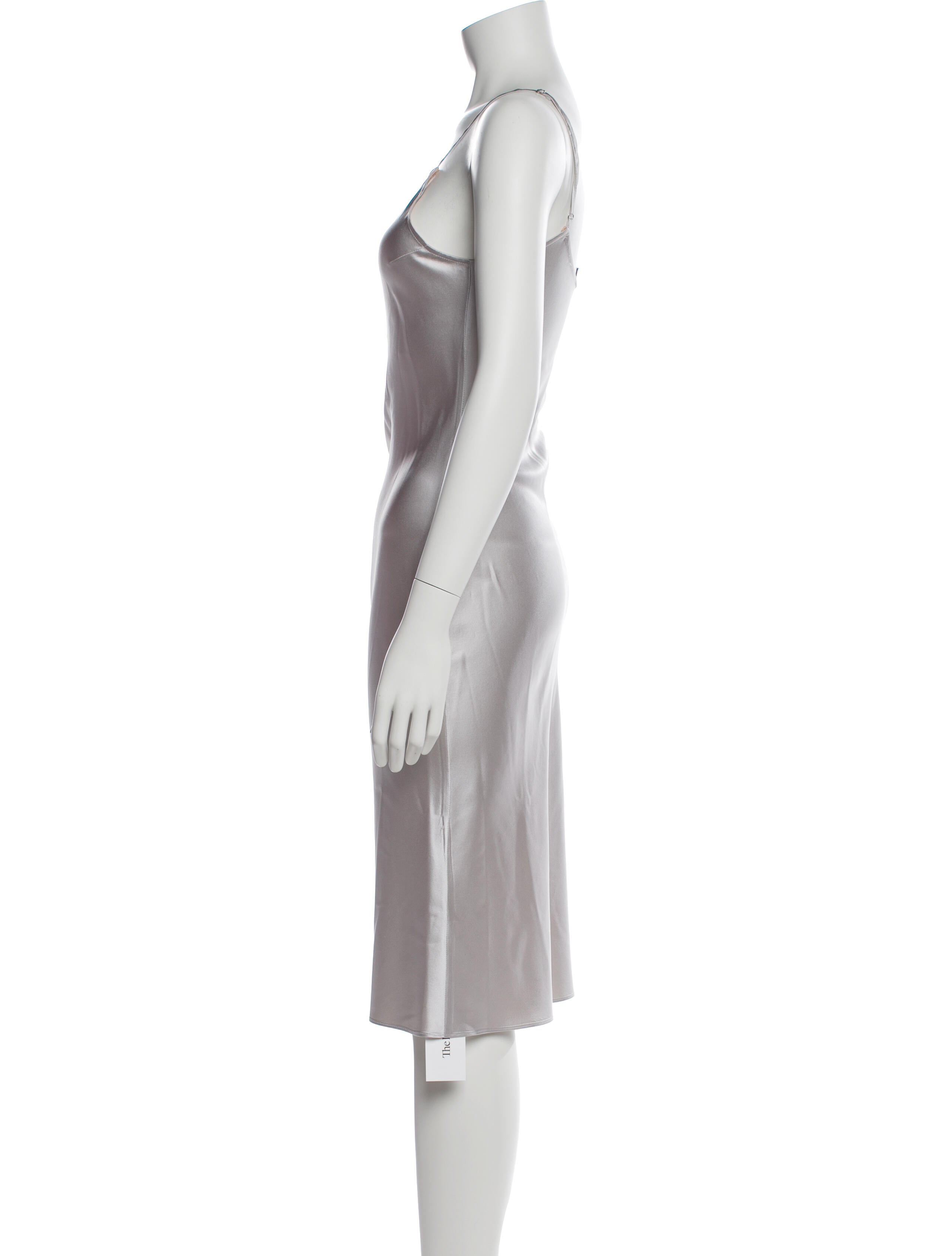 Fleur Du Mal Silk Knee-Length Dress