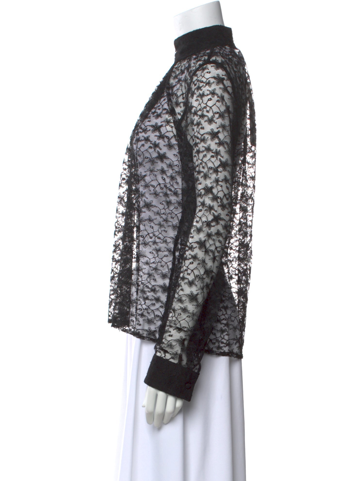 Fleur Du Mal Mock Neck Sweater