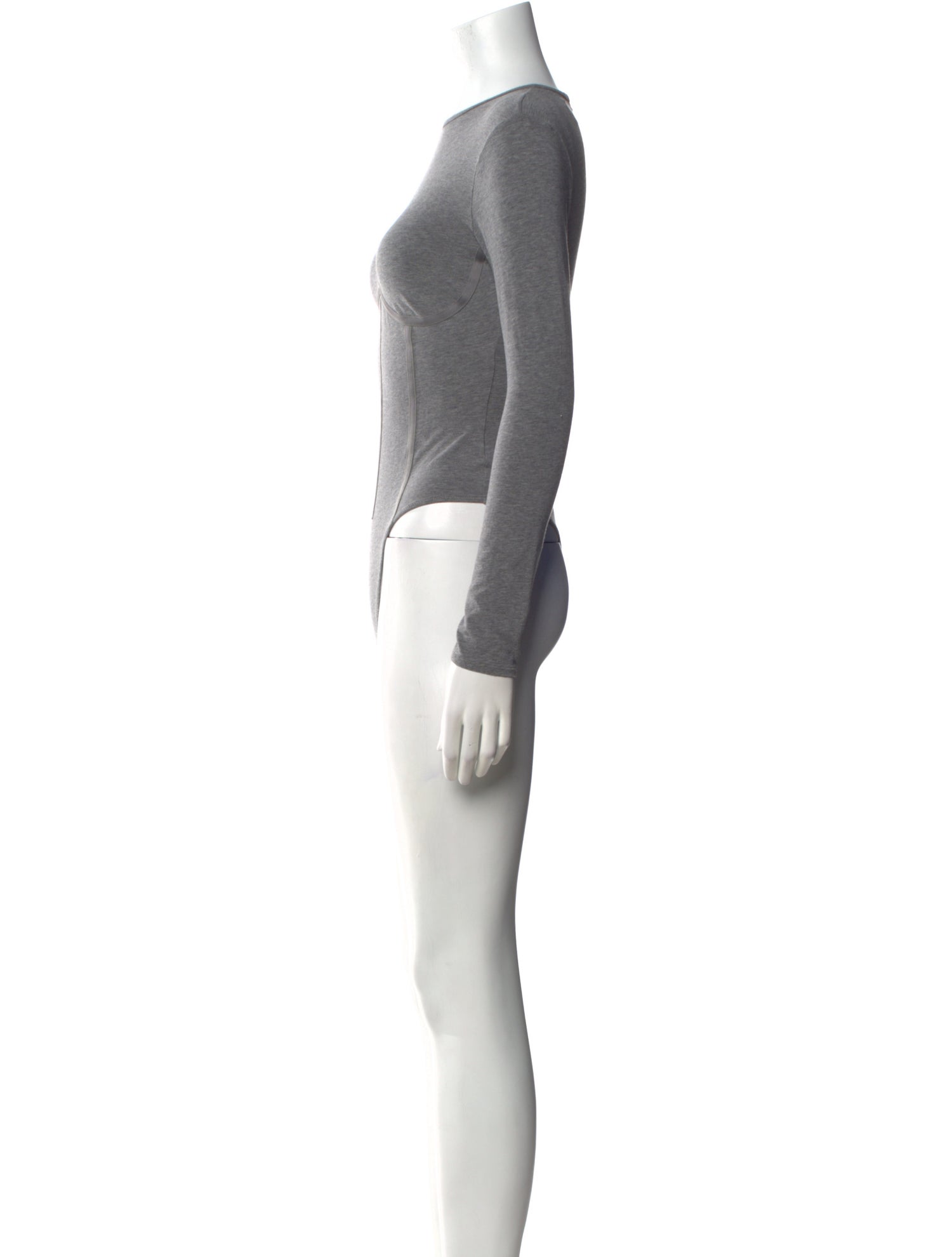 Fleur Du Mal Crew Neck Long Sleeve Bodysuit