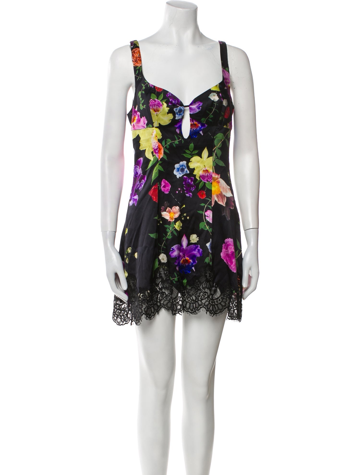 Fleur Du Mal Silk Mini Dress