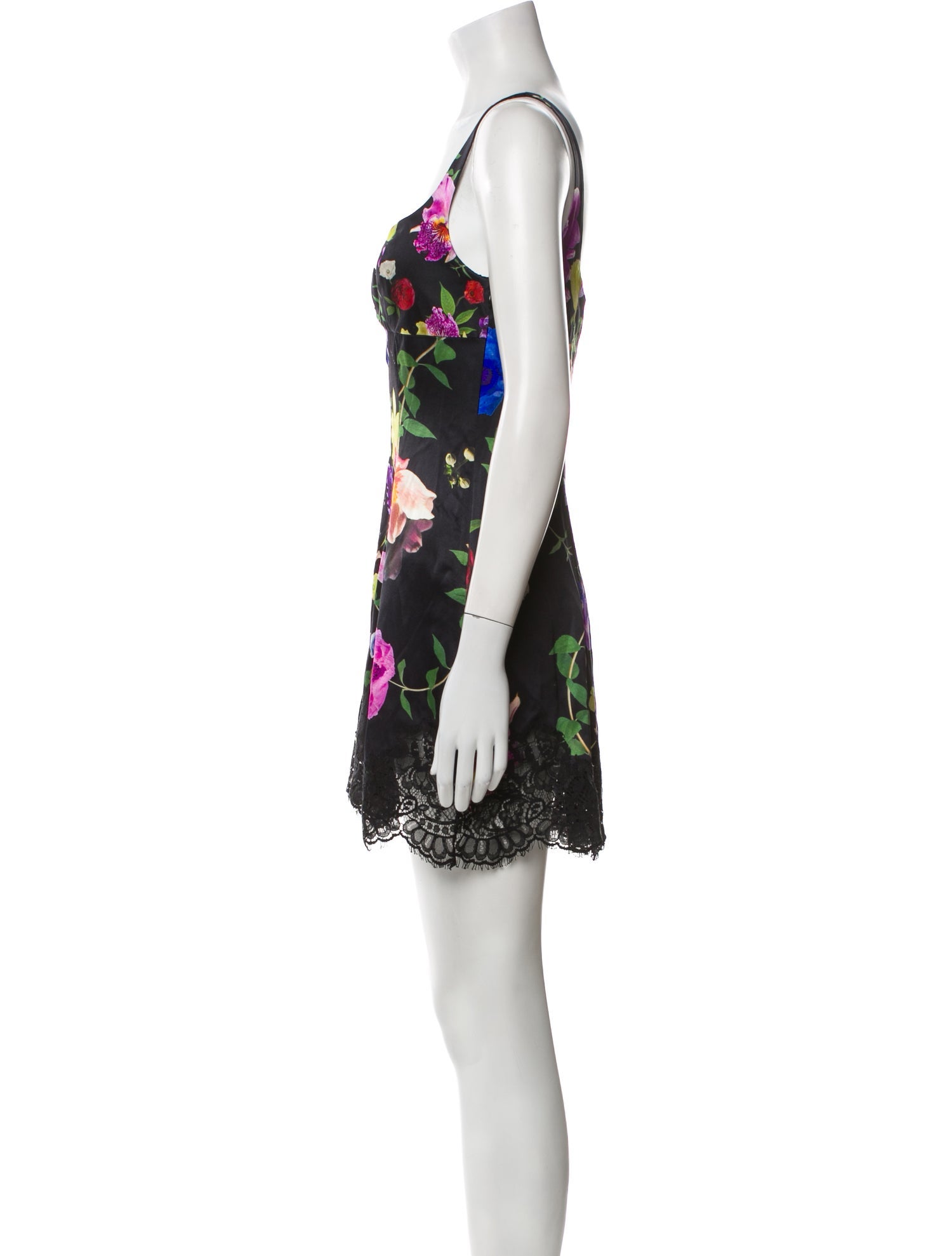 Fleur Du Mal Silk Mini Dress