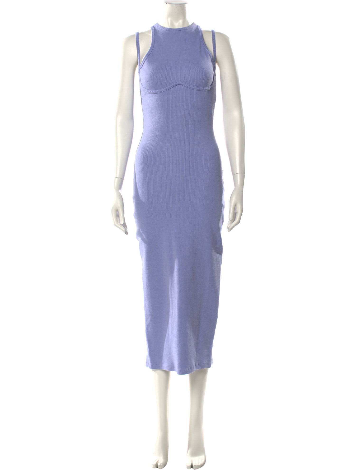 Fleur Du Mal Mock Neck Long Dress