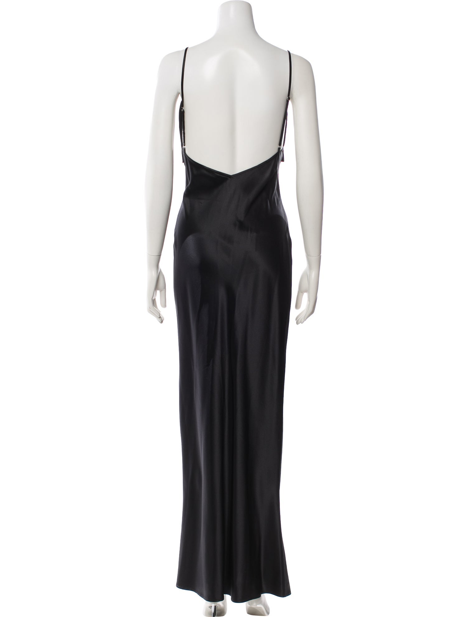 Silk Long Dress (back)