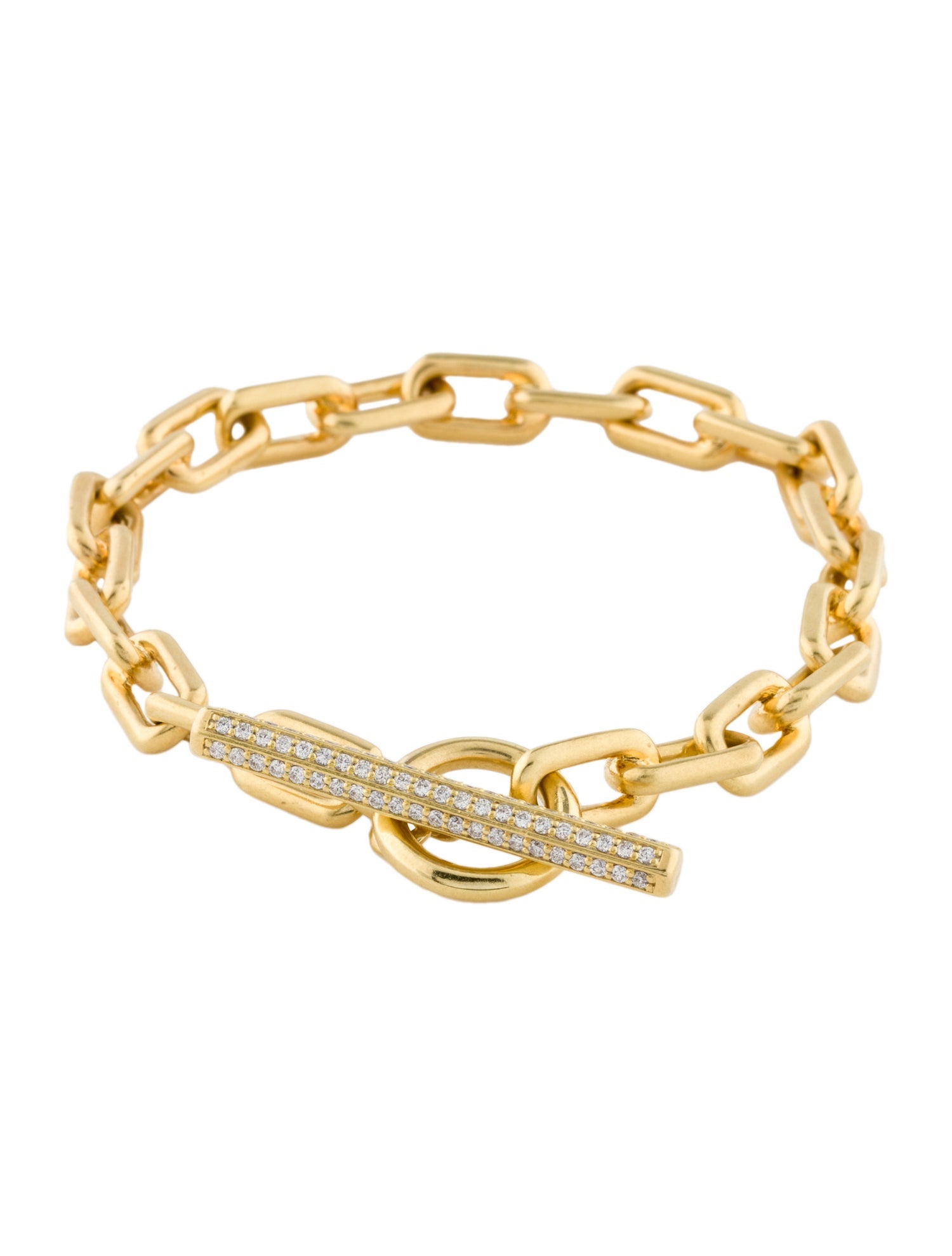 Walters Faith 18K Diamond Chain Link Toggle Bracelet
