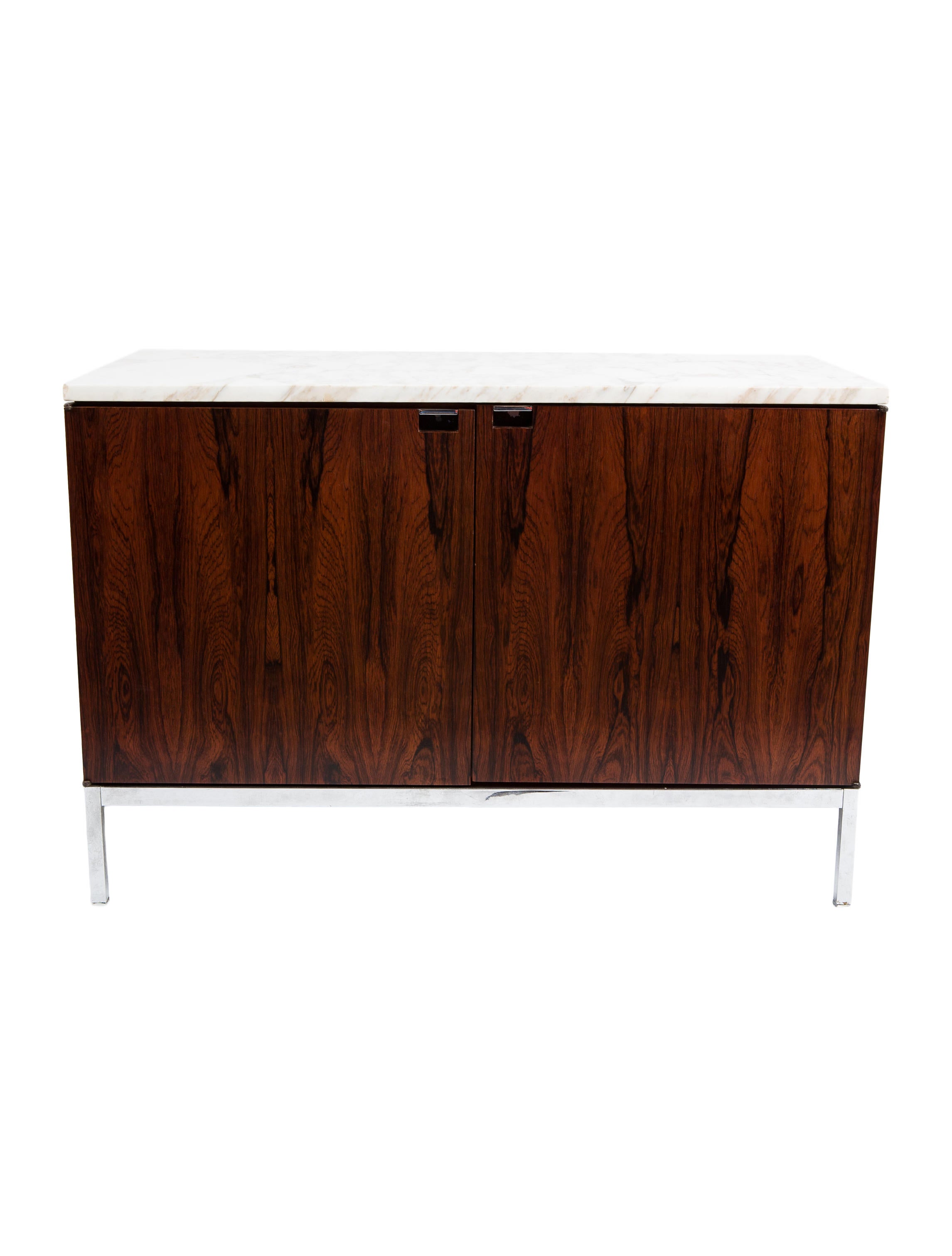 Florence Knoll Teak and Marble Credenza Brown FLO20005 The RealReal