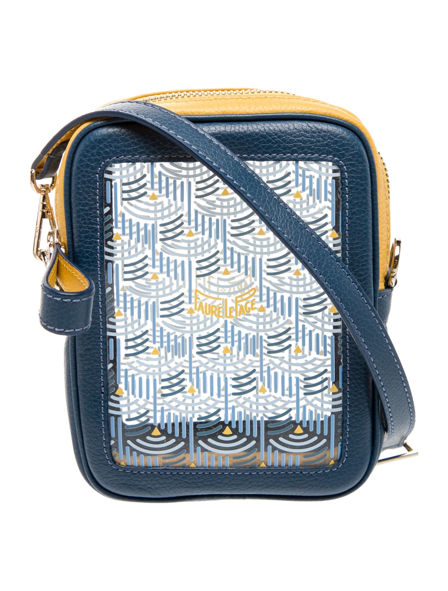 Fauré Le Page Leather PVC Phone Pouch