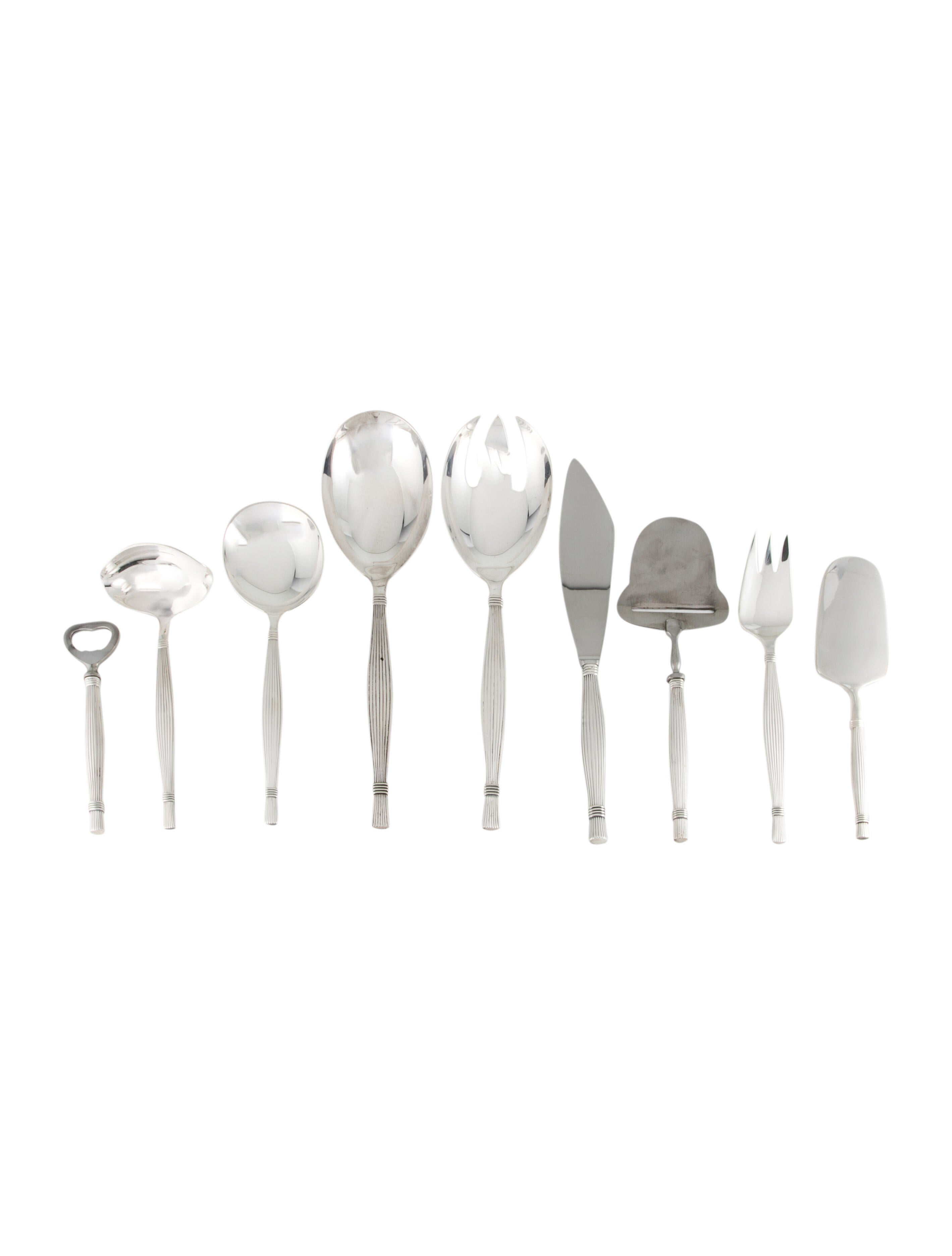 Flatware 81Piece Serving Flatware Set Silver Serveware, Tabletop