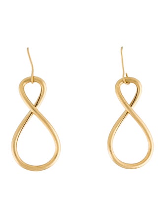 Faraone Mennella 18K Infinity Twist Drop Earrings