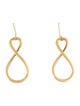 Faraone Mennella 18K Infinity Twist Drop Earrings