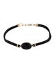 Faraone Mennella 18K 21.33ctw Onyx & Diamond Collar Necklace