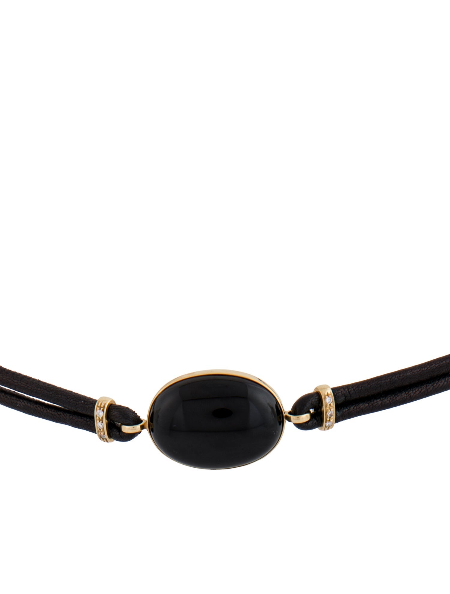 Faraone Mennella 18K 21.33ctw Onyx & Diamond Collar Necklace