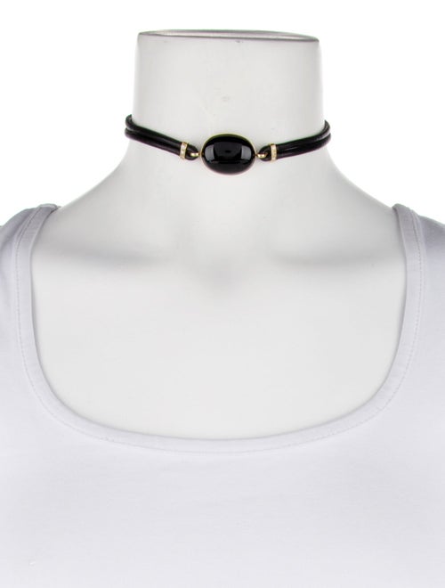 Faraone Mennella 18K 21.33ctw Onyx & Diamond Collar Necklace