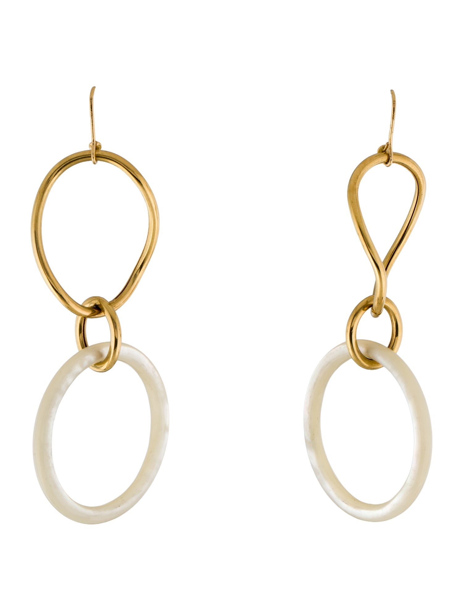 Faraone Mennella 18K Mother Of Pearl Stella Drop Earrings