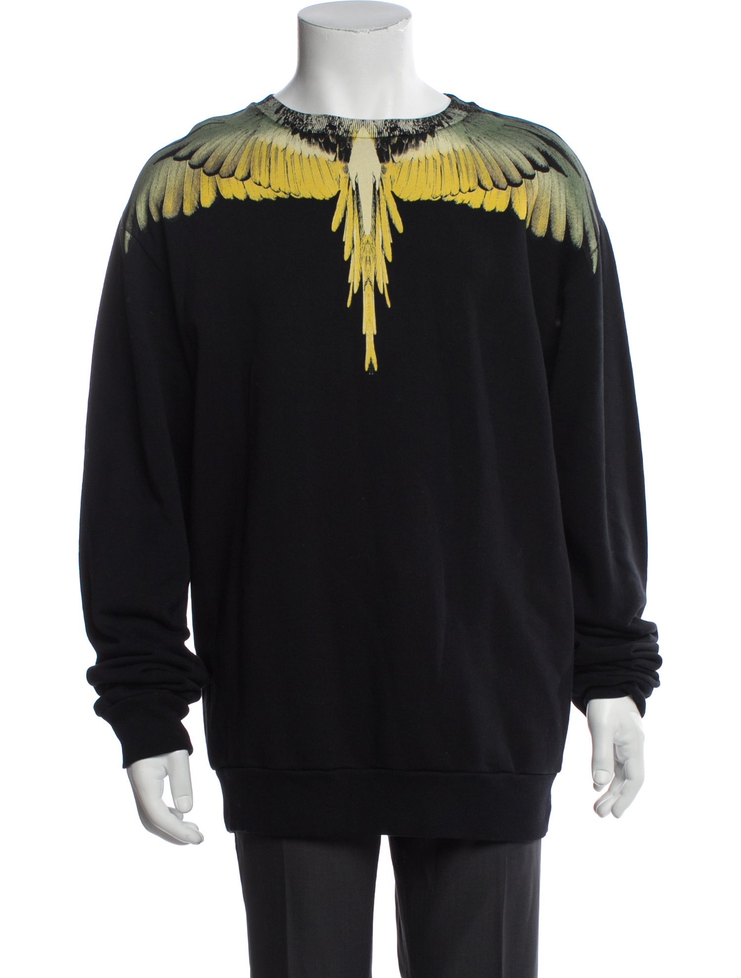 Marcelo Burlon County of Milan Graphic Print Crew Neck Polo Sweater w/ Tags