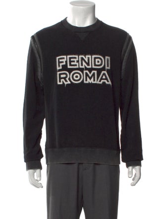 Fendi x Marc Jacobs Graphic Print Crew Neck Sweatshirt