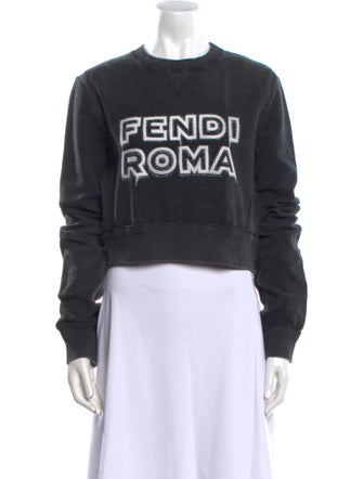 Fendi x Marc Jacobs Graphic Print Crew Neck Sweatshirt