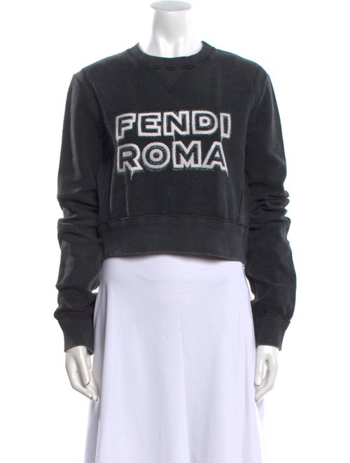 Fendi x Marc Jacobs Graphic Print Crew Neck Sweatshirt