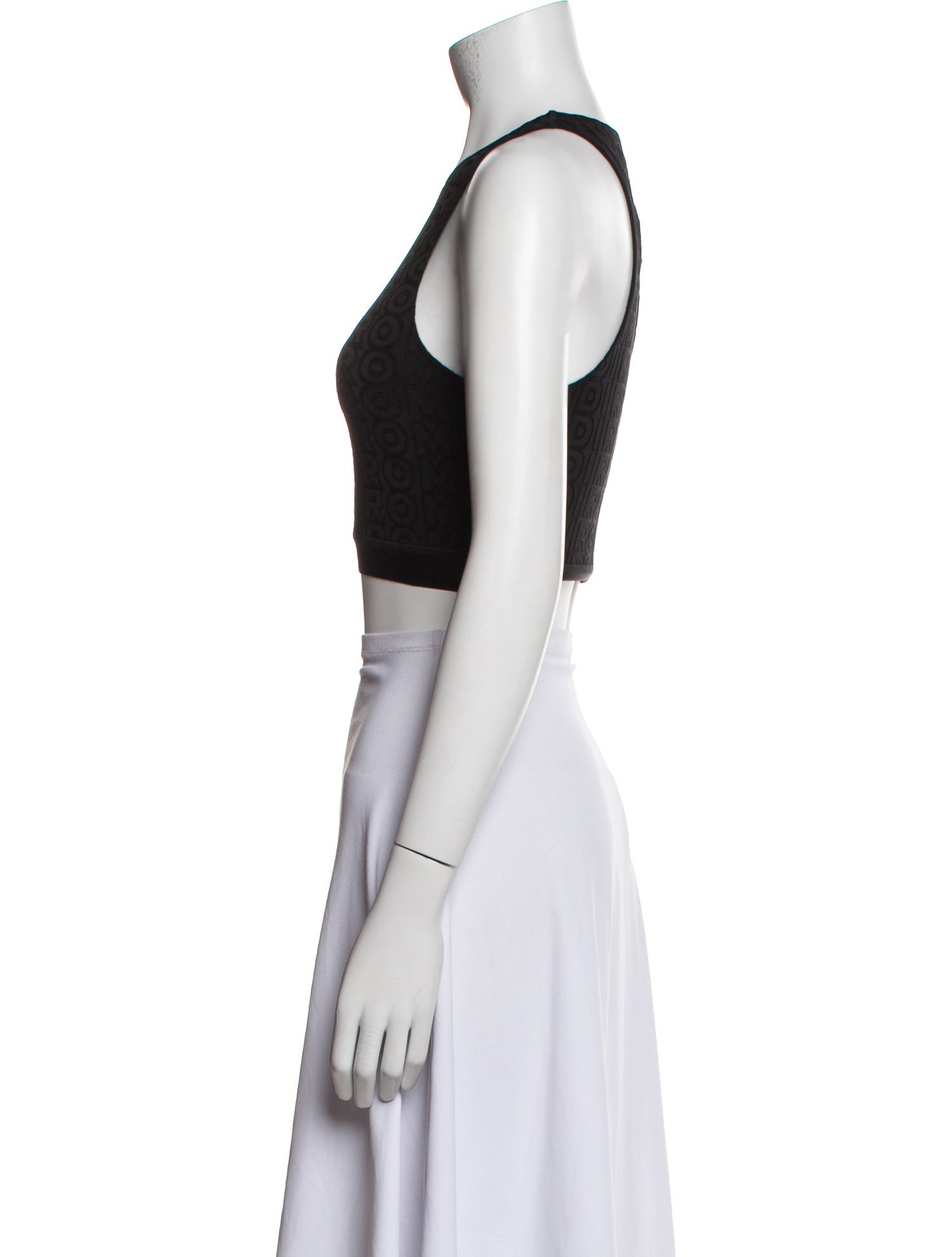 Fendi x Marc Jacobs Halterneck Sleeveless Crop Top