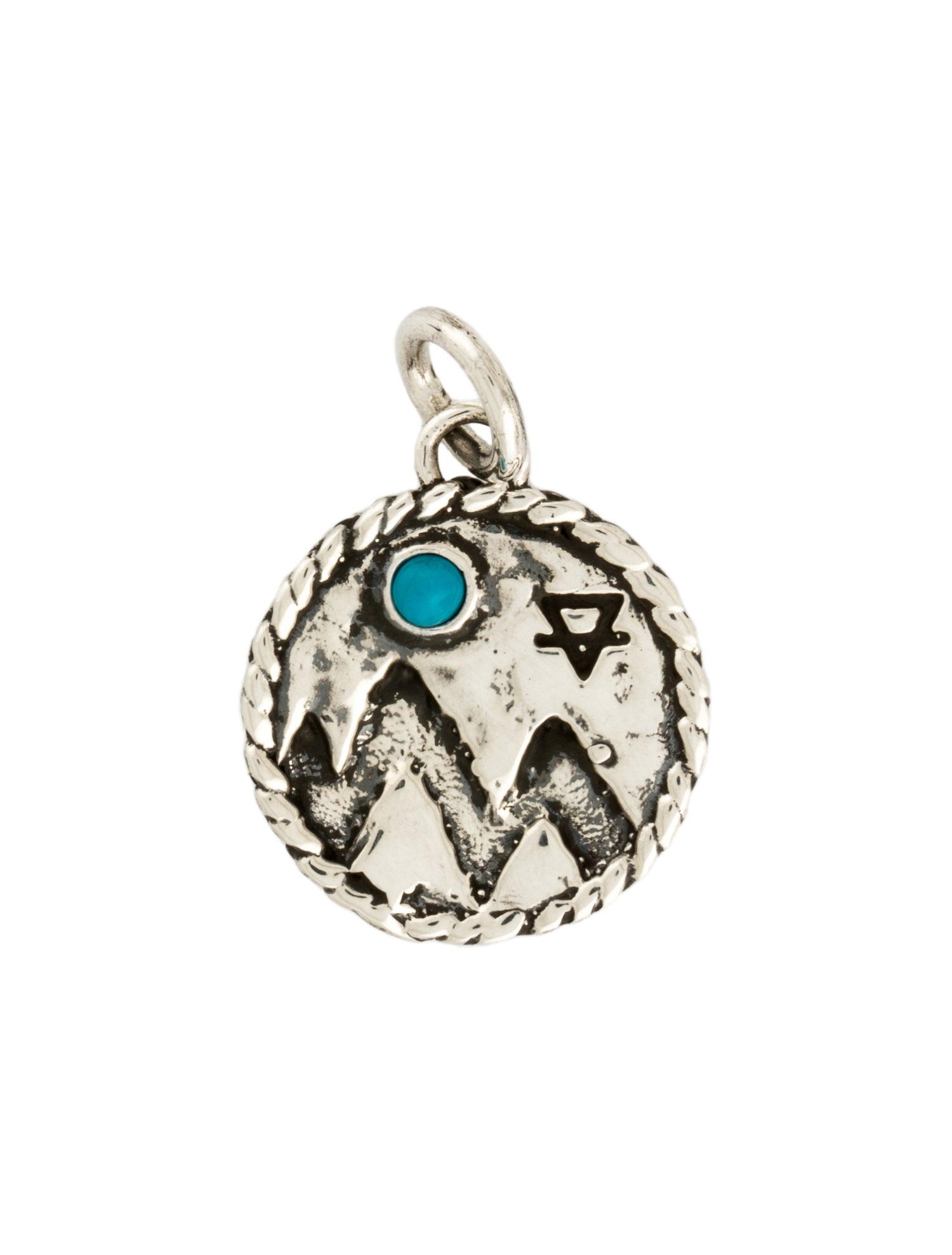 FoundRae x Pamela Love Turquoise 'Earth' Medium Medallion Charm