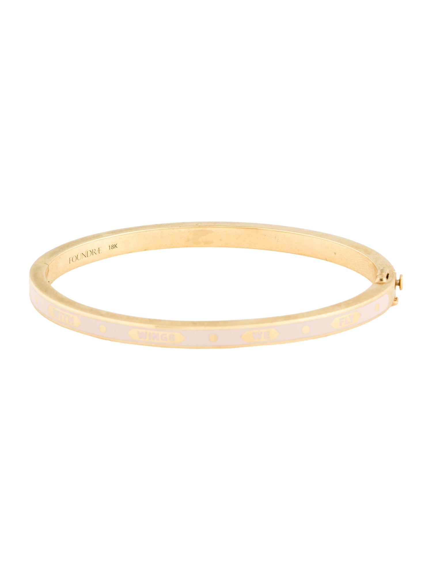 FoundRae 18K 'With Wings We Fly' Bangle