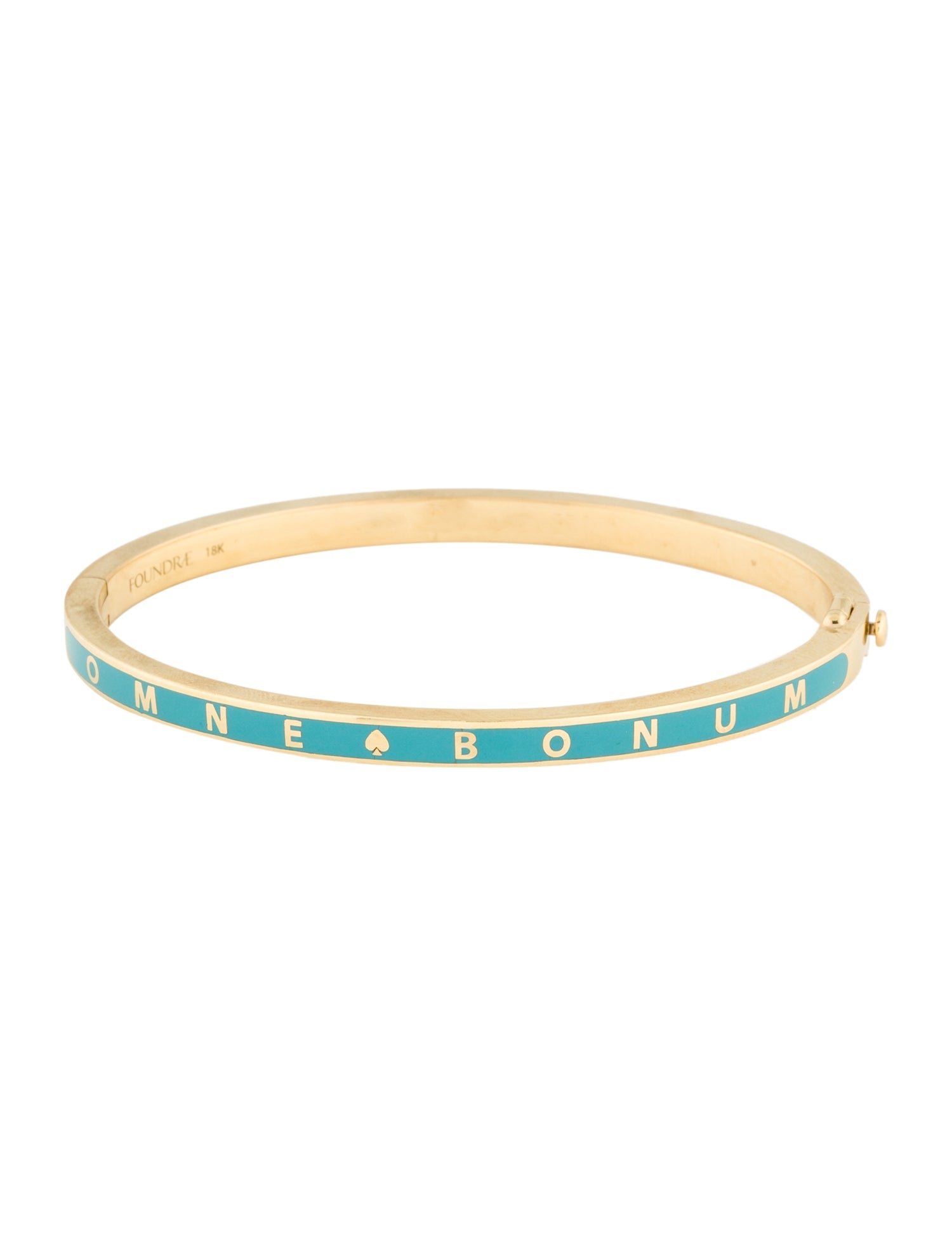 FoundRae 18K 'Omne Bonum' Bangle