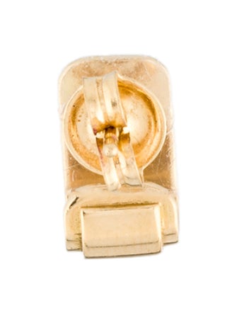 FoundRae 18K Diamond 'S' Initial Single Huggie Earring