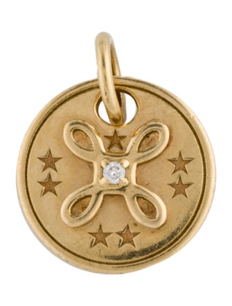 FoundRae 18K Diamond True Love Miniature Coin Pendant