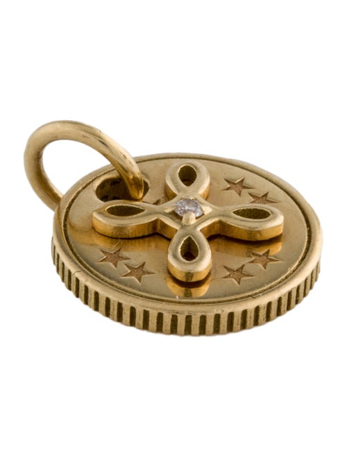 FoundRae 18K Diamond True Love Miniature Coin Pendant