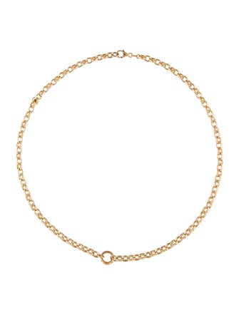 FoundRae 18K Heavy Belcher Open Chain With Mini Chubby Annex Link Necklace