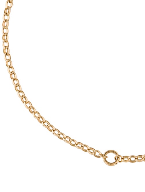 FoundRae 18K Heavy Belcher Open Chain With Mini Chubby Annex Link Necklace