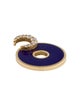 FoundRae 18K Diamond Crescent Disk Charm