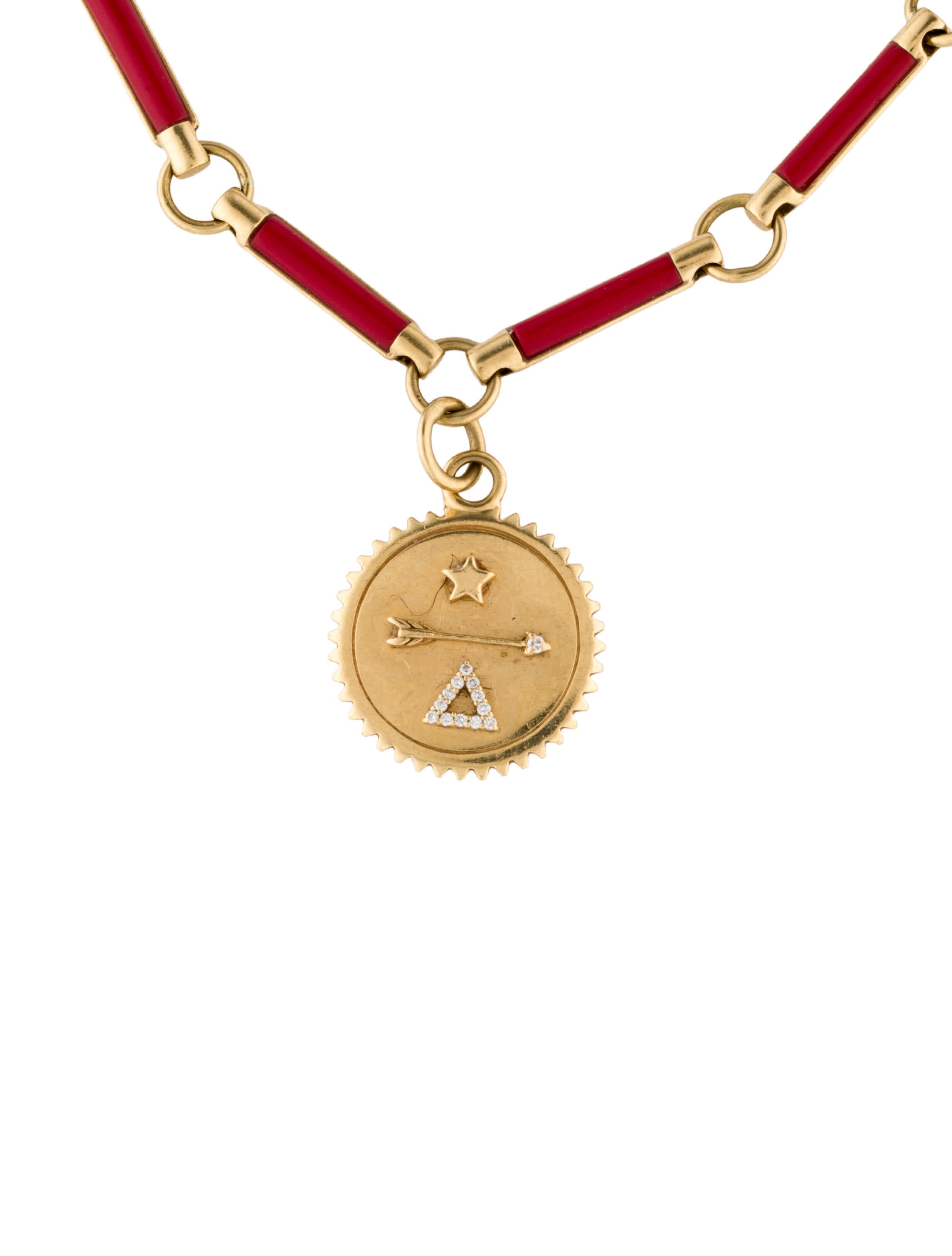 FoundRae 18K Diamond & Resin Dream Baby Medallion Bracelet