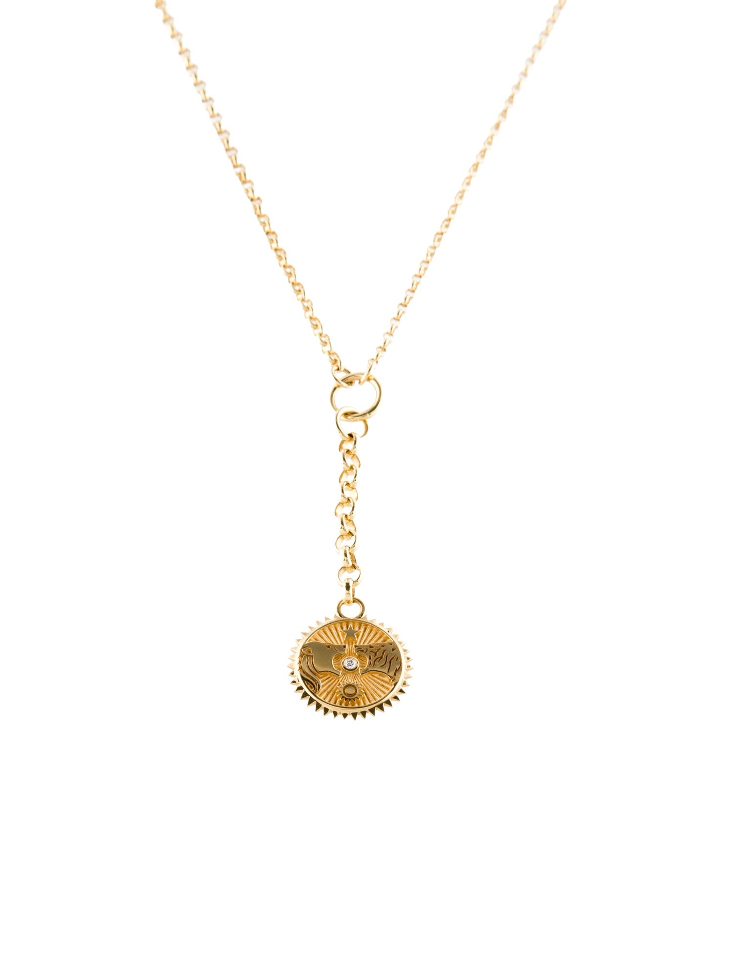 FoundRae Solar & Lunar, Strength Small Mixed Belcher Extension Chain Necklace