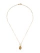FoundRae 18K Diamond Reverie Miniature Crest Drop Necklace
